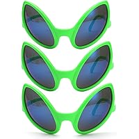 Occhiali Alieno Verde - Accessorio Per Costumi Di Halloween E Carnevale, Party A Tema
