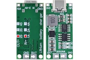 Hailege 2pcs Multi-Cell 2S 3S 4S 4S Step-Up Boost LiPo Polymère Li-ion Carte de charge USB-C à 8.4V 12.6V 16.8V (2S 1A) 7.4V 11.1V 14.8V 18650 Module d’amplification de batterie au lithium Type C