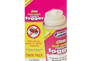 Johnsons Vet 4 Fleas Room Fogger Spray Twin Pack 100 ml, 2 count (Pack of 1)