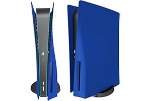 Replacement Side Shell Plate for PS5, arVin Replacement Cover for PS5 Disc Version Console, Dustproof accessories for PS5 Console, ABS Case - Blue