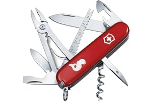 Victorinox Taschenmesser Angler (18 Funktionen, Klinge, Fischentschupper, Kombizange, Angellöser, Drahtschneider) rot