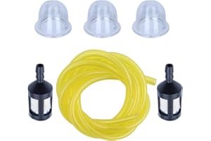 ADEFOL Filtre à carburant + conduite de carburant + Poire d'amorce pour Homelite BP250 HB180 HB18V GST GST18 GSTBC HBC18 HBC30 HBC30B HGT HLT15 HLT16 HLT17C HLT18 HLT28 HT17 Souffleur de coupe-bordures