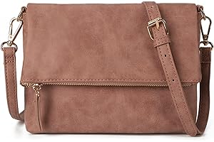 Gladdon bolso de hombro de las mujeres, bolso de hombro con cremallera, bolso crossbody, bolso de cuero pequeño