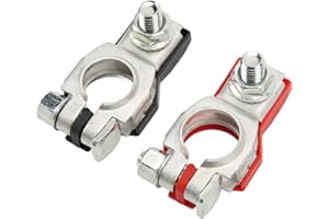 Battery Terminal, Akozon 2pcs Battery Terminal End Positive Negative Set 243407F000 243407F001 Car Cable Connector Clamp auto