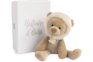 Histoire d'Ours - Plüschtier Löwe – Sweety Chou Löwe – Braun – 22 cm – sehr weich, leicht zu handhaben – Geschenkidee zur Geburt für Mädchen oder Jungen – Geschenkbox – HO2946