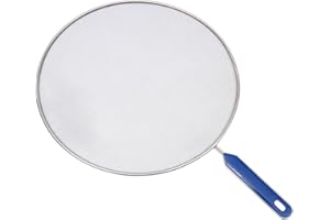 RURUNKLEE Stainless Steel Splatter Screen, Grease Splatter Screens for Fryling Pan Frying Pan Splatter Screen, Fine Mesh Stainless Steel Guard from Hot Oil Splash