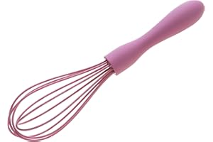 Wiltshire Silicone Whisk, Egg Whisk, Baking & Whipping Balloon Whisk, Heat-Resistant Utensil, Non-Stick, Non-Scratch, Studio Pink, 21x5x5cm