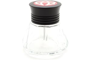 TWSBI Diamond ink bottle,Tintenfass,inkwell,Glas & Aluminium/Farbe Schwarz