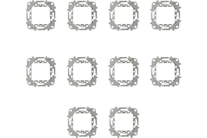 RASMACOR | Pack de 10 Bastidores para mecanismos Niessen Zenit | Bastidor empotrar metálico | Sin Garras | Ref N2271.9 | Pack 10 unidades