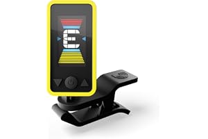 D'Addario Gitarrstämmare - Eclipse Headstock Tuner - Clip On-stämmare för Gitarr - perfekt för akustiska Gitarrer och elgitarrer - snabb och exakt stämning