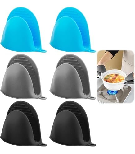 Guanti Da Forno Mini In Silicone - 7 Paia Antiscivolo, Resistenti Al Calore