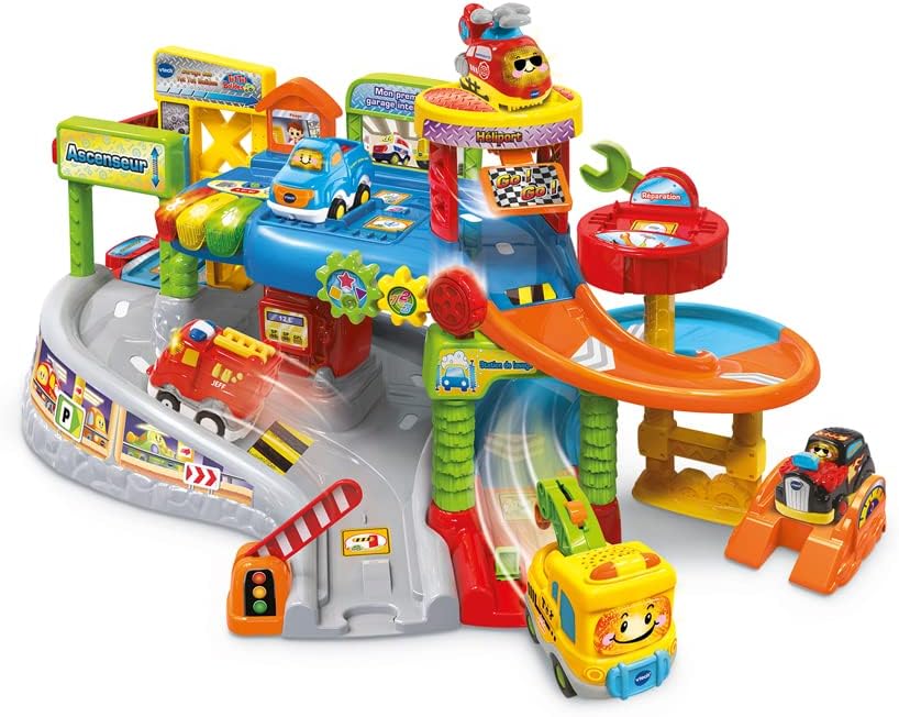 VTech- Premier Garage INTERACTIF TUT BOLIDAS Universo, Multicolor, 30 x 77 x 40.5 cm (80-512775)
