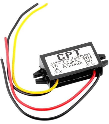 XWST DC 8-90V 12V 24V 36V 48V 60V 72V naar 5V spanningsomvormer 3A 15W vrouwelijke en micro USB converter | adapter aansluiting voor auto motorfiets fiets e-bike | stroomomvormer oplader buck