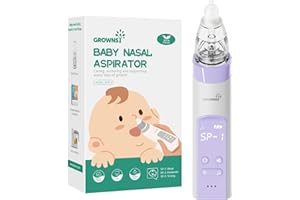 GROWNSY Aspiratore nasale neonato| Pulisci naso per bambini | Succhia naso per bambini - Succhia naso per bambini, Succhia naso per bambini automatico per neonati (ViolaViola)