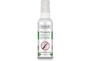 Anbar Natural Insect Repellent Spray 100ml for Body, Skin - 8 Hour Protection, Safe Deet-Free, Repels Mosquitoes, Midge, Biting Insects for Adults & Kids