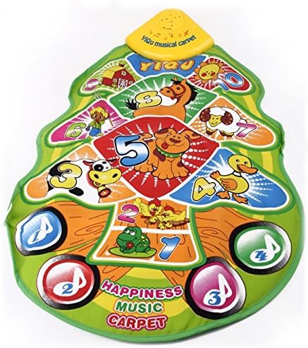 High Quality Play Mat with Animal Sound &amp; Music – Interactive Game Mat Animal Sheep Cow Horse Chick Duck Dog Play Learning Mat Play Gym Play Mat for Children Crawling Blanket – Baby Blanket