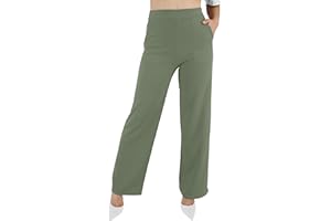 JOPHY & CO. Pantalone Donna con Tasche Leggero Comodo a Zampa Larga Elastico in Tessuto (cod. 6503)