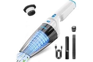 Milunho Aspirateur à Main, 9500PA Aspirateur Voiture Puissant sans Fil, 100W Rechargeable Portable Mini Aspirateur sans Fil, Aspirateur de Voiture pour Maison Voiture Bureau Canapé