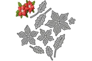 Zghhc Metall-stanzformen, Weihnachtsstern-Blumen-stanzformen, DIY-prägeschablone, Vorlage Für Kartenherstellung, Foto, Dekoratives Scrapbooking