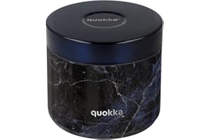 Quokka RECIPIENTE COMIDA TERMICO ACERO INOXIDABLE WHIM BLACK MARBLE 604 ML