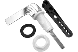 Hahhhha Alloy Cistern Lever Replacement Kit for WC Tank System,Toilet Flush Handles Replacements Kit,Universal Metal Handle for Toilet Cistern Lever Flush Handle