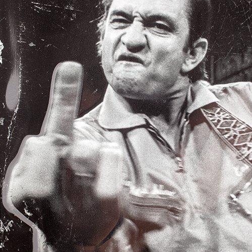 Nostalgic-Art 22210 Hollywood Johnny Cash Finger Blechschild, 20 x 30 cm - 2