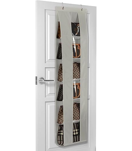 Organizzatore Armadio 12 Ganci Per Borsa In Metallo Cromato