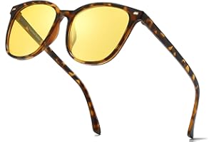 LVIOE Night Driving Glasses Womens Polarised Lenses, Anti-Glare Headlight Protection, Ensure Night Vision