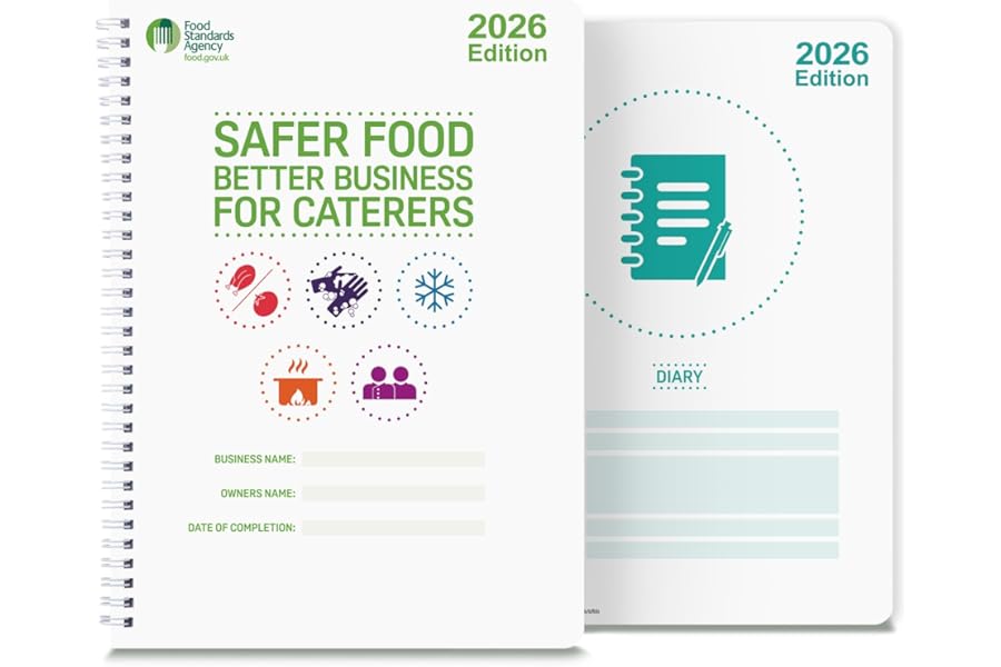 Safer Food Better Business 2026 Compliance Kit For Caterers - Including 13 Month Diary - Easy To Use Small Catering Businesses