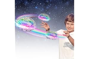 WALLE Flying Spinner Mini Drone, Flying Orb Hover Ball Drone Home Game, UFO Drone, Magic Orb Ball, Cool Stuff Gift for Indoor