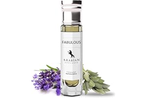 FR114 FABULOUS aceite de perfume unisex. Botella con rolón de 6 ml. Arabian Opulence. Aromático/cuero/almendra/dulce/balsámico/floral.