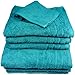 Produktbild Luxuriöse Badetücher / Badelaken / Waschlappen / Badematten-Sets aus 100 % ägyptischer Baumwolle, 500 g/m² Face Cloth - 30cm x 30cm Blaugrün