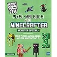 Pixel-Malbuch für Minecrafter - Monster Spezial - Über 70 Pixel-Ausmalbilder aus der Minecraft-Welt: Buntes Minecraft Malbuch mit vielen Figuren, ... Zahlen, für Kinder ab 6 Jahren, inoffiziell