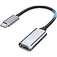 USB C to HDMI Adapter, Type-C to HDMI 4K Adapter, For iPhone 15, MacBook Pro,Air,iPad Pro, Pixelbook, Dell XPS,Microsoft, Samsung Galaxy,Surface Book(Thunderbolt 3/4 Compatible) (1PCS C TO HDMI)