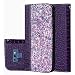 Produktbild Nadoli Galaxy Note 9 Glitzer Hülle,Luxus Bling Retro Glänzende Krokodil Muster Flip PU Leder Handyhülle Schütz mit Bookstyle Stand Kartenetui Karteneinschub Klapphülle Weich TPU Innere Bumper Schutzhülle Case Cover für Samsung Galaxy Note 9,Lila
