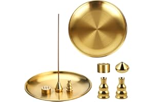 IBEQUEM 6 szt. 3 w 1 uchwyt na kadzidełka, 14 cm, stal nierdzewna, uchwyt na kadzidełka, łapacz popiołu do biura, jogi, SPA, salonu