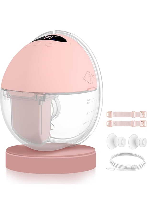 Elektrische Milchpumpe Freihändig - 4 Modi 9 Stufen BPA-frei Mit LED