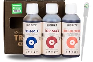 Weedness BioBizz Dünger Outdoor Set 3-teilig Try Pack - Naturdünger NPK Grow Dünger Orchideen Dünger Bio Bonsai Organischer
