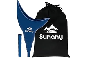 SUNANY Female Urination Device,Reusable Silicone Female Urinal Foolproof Women Pee Funnel Allows Women to Pee Standing Up,Women's Urinal with Drawstring Bags is The Perfect Companion for Travel and Outdoor