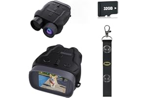JADFEZY Kids Camera & Night Vision Goggles for Kids, Night Vision Binoculars for Boys and Girls, Birthday Gift for Kid, with 32GB Memory Card