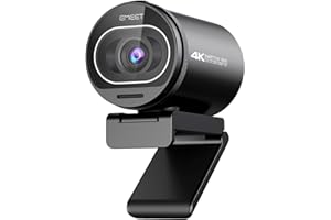 EMEET 4K Webcam S600, Webcam 1080P para PC con micrófono, Enfoque automático PDAF, corrección de luz, Campo de visión de 73°, Cubierta de privacidad, Plug&Play, para Zoom, Mac