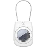 Hangable Case (White) with Shockproof and Anti-Lost Metal Rope for Minesk Airtag