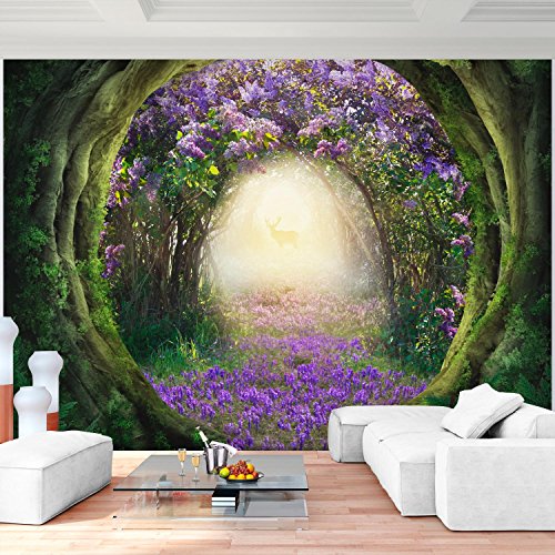 Fototapete Wald 352 x 250 cm - Vliestapete - Wandtapete - Vlies Phototapete - Wand - Wandbilder XXL - !!! 100% MADE IN GERMANY !!! Runa Tapete 9040011a