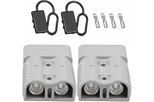 Bohaner Connecteur Anderson 175A 600V Connecteur de battery à déconnexion rapide avec capuchons de manchette en caoutchouc dur Connecteurs de puissance modulaires Anderson Plug Kit