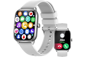 RIZAMZ Smart Watch with Call Function 1.9" HD Touch Screen Make/Receive Calls 100+Sports Modes 2023 Blood Pressure Heart Rate Monitor Watch Fitness Tracker Smart watch Compatible Android IPhone