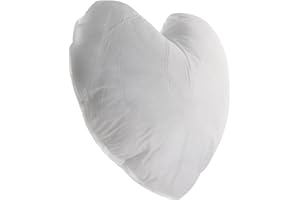 JECOMPRIS Heart Shaped Pillow Insert Throw Pillow Filler Soft for Sofa Car Bed Decor and Comfortable Support Cushion