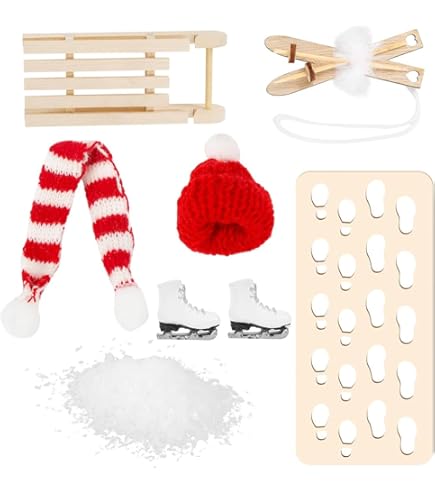 Sneeuwbol Winterkabouter wit en goud met hartje op zijn muts 9cmHx6