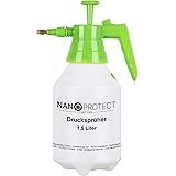 Nanoprotect Handsprüher 1,5 Liter | Drucksprüher mit Verstellbarer Messingdüse | Pumpsprüher | Gartenspritze