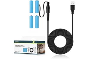 Lenink AA Battery Eliminator, Replace 4 AA Batteries Power Supply with USB to DC Cable,Replacement AA Rechargeable Batteries for Christmas Decoration,String Lights and More