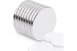 MAGXCENE 8 Pcs Neodymium Magneti, magneti piccoli rotondi, Magneti forti, calamite adesive 20x2mm，Frigorifero LavagnaBianca Ufficio Potente Magnete